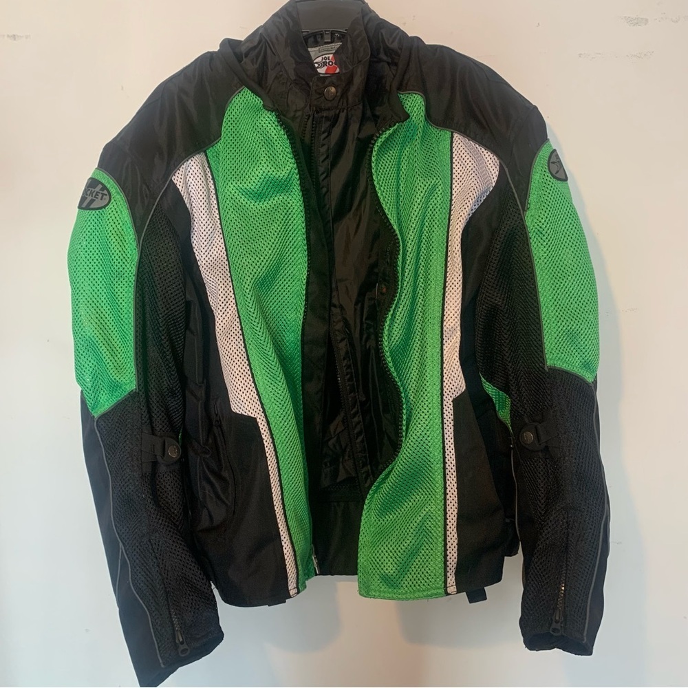Joe Rocket Phoenix 5.0 green and Black Motorcycle Jacket Size XL - Picture 3 of 12